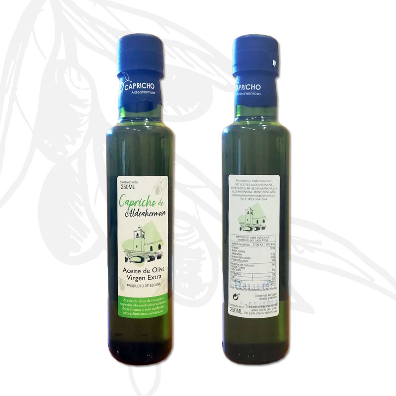 Aceite de Oliva Virgen Extra Recolección Temprana Botella de Vidrio de 250 ml. (Caja 15 botellas)