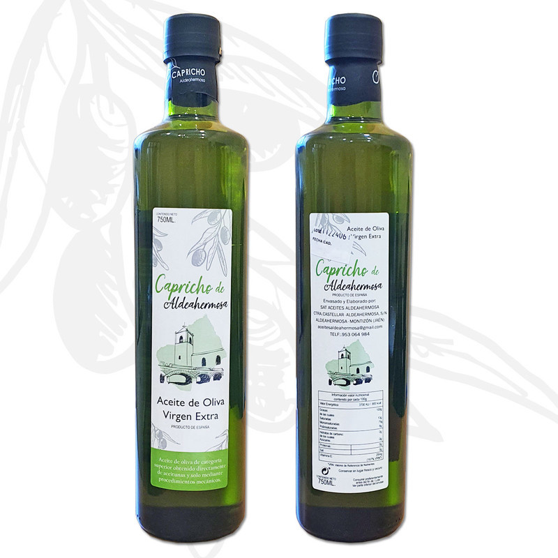 Aceite de Oliva Virgen Extra Recolección Temprana Botella de Vidrio de 750 ml.