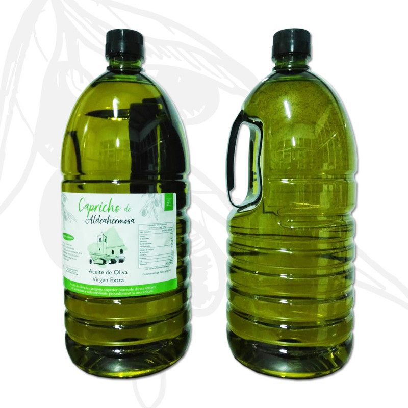Aceite de Oliva Virgen Extra Recolección Temprana Botella de Pet de 2 litros (Caja de 8 botellas)